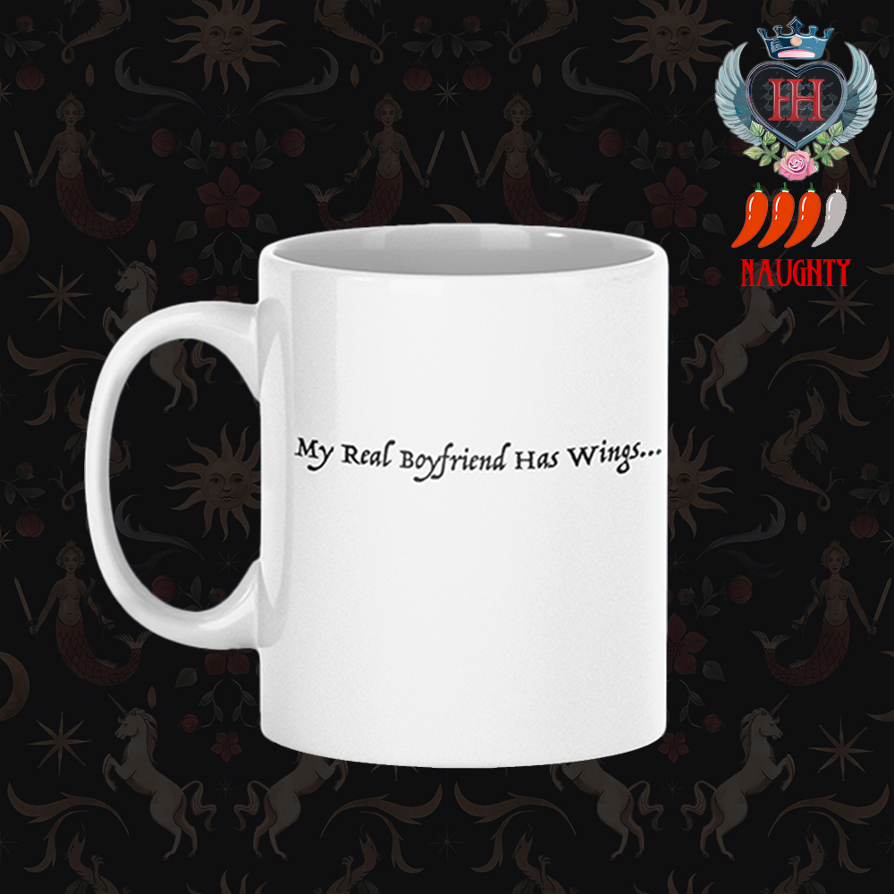 My Real Boyfriend Has Wings Mug