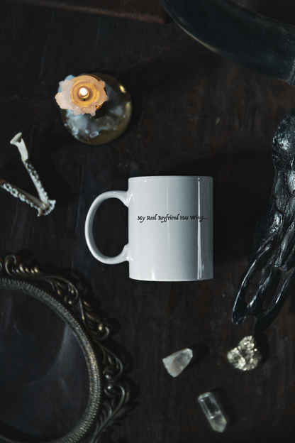 My Real Boyfriend Has Wings Mug